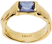 Gold Sapphire Nast Ring