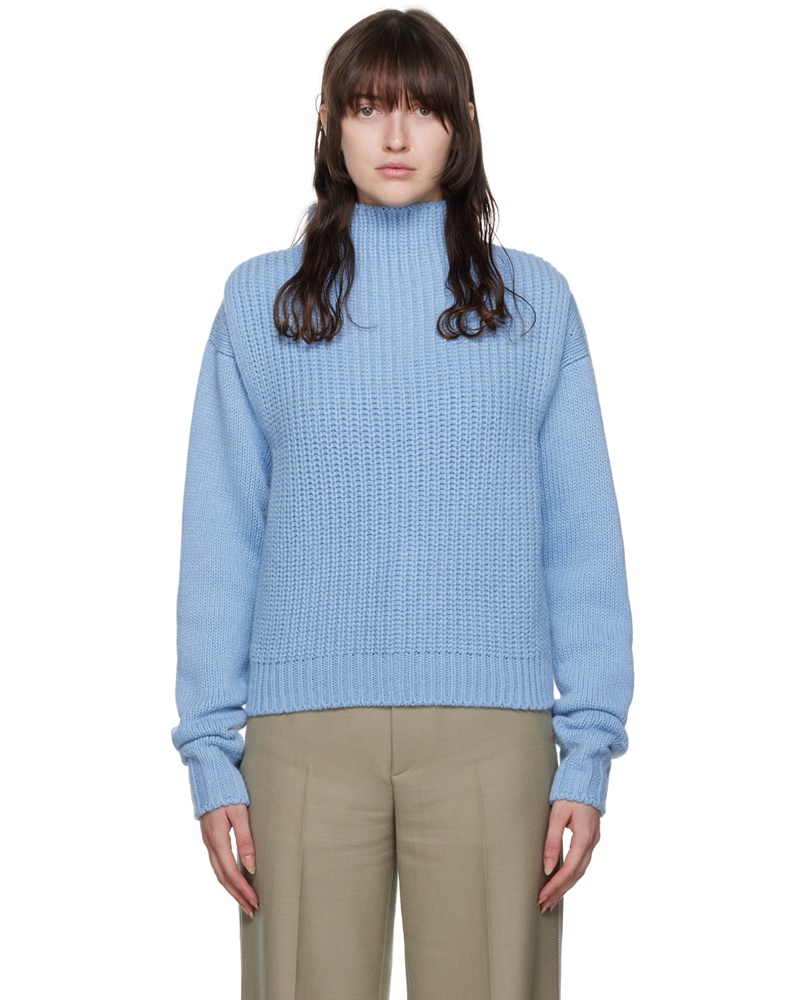LE 17 SEPTEMBRE Damen Blue Layered Sweater Set