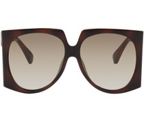 Tortoiseshell Oversized Oval Sunglasses