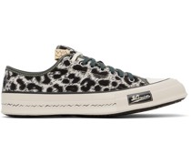 Gray Skagway Leopard Lo Sneakers