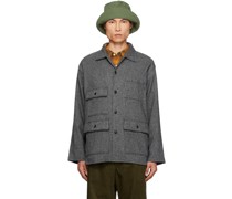 Gray Herringbone Jacket
