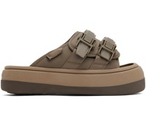 SSENSE Exclusive Taupe Capri Sandals