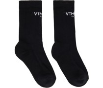 Black Logo Socks