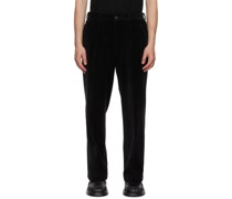 Black Easy Wide Trousers