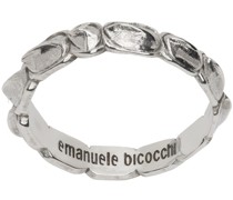 Silver Croc Ring