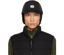 Black Chrome-R Earflap Cap