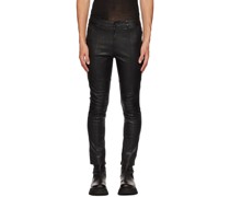 Black Faust Leather Pants