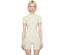 Off-White Cotton Jersey T-Shirt