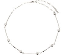 Silver Particle Chain Necklace