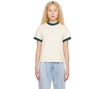 Off-White & Green Quincy T-Shirt