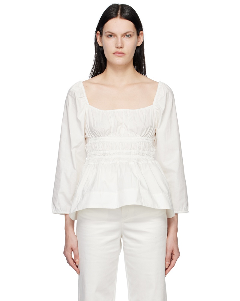 Proenza Schouler Damen White White Label Square Neck Blouse
