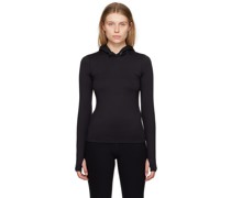 Black soft Runner Hoodie