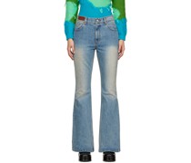Blue Flared Jeans