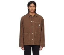 Brown Howie Waxed Chore Jacket