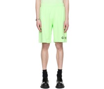 Green Printed Shorts