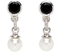 SSENSE Exclusive White Gold Earrings