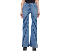 Blue Darted Jeans