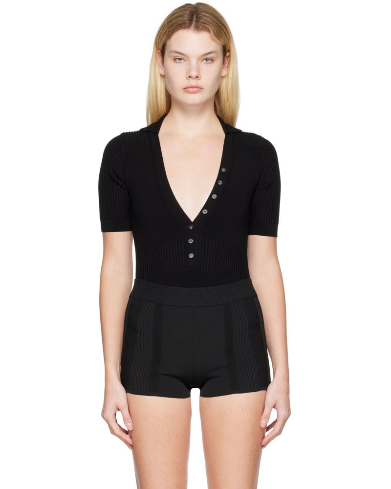 Jacquemus Damen Black 'Le Body Yauco' Bodysuit