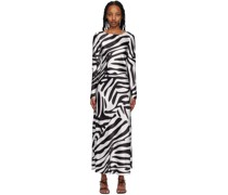 Black & White Sienna Midi Dress