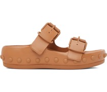 Tan Natacha Ramsay Levi Edition Studded Two Sandals