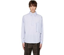 Blue Patched & Stacked Polo
