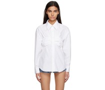 White Ruched Shirt