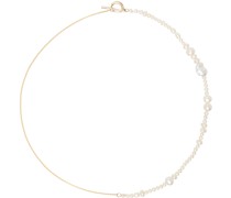 Gold & White Mini Mare Necklace