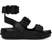 Black Natacha Ramsay Levi Edition Studded Three Sandals