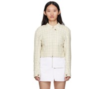 Off-White Tweed Moto Jacket