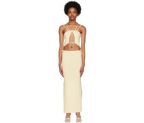 Off-White Cutout Midi Dress