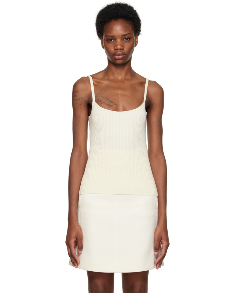 Chloé Damen Off-White Darted Camisole