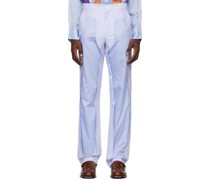 Blue Striped Trousers