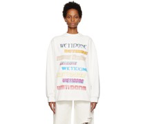 White Printed Sweatshirt