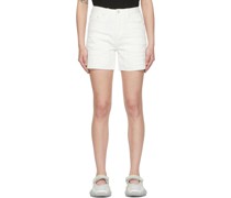 White Racer Shorts
