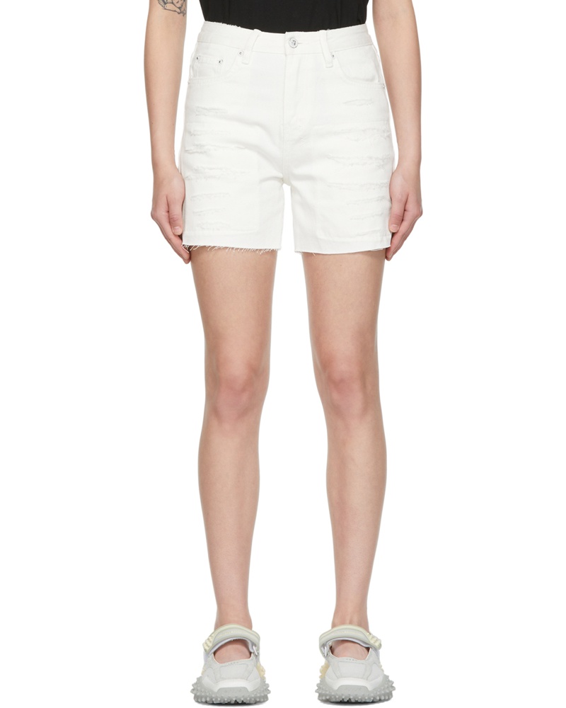 ksubi Damen White Racer Shorts
