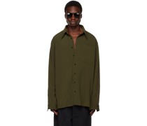 SSENSE Exclusive Khaki Oversized Shirt