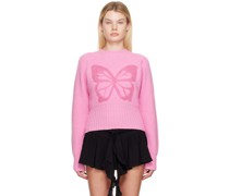 Pink Butterfly Sweater