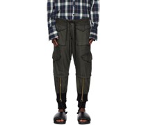 Black Army Jacket Cargo Pants