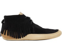 Suede Fringed Boat Schuhe