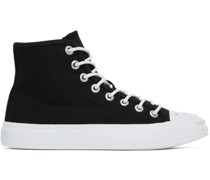 Black Canvas High Sneakers