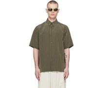 Taupe Striped Shirt