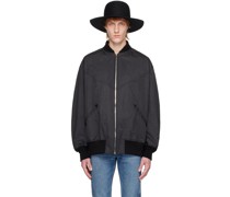Black Western Bomber Jacket