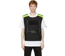 White & Black Vest T-Shirt