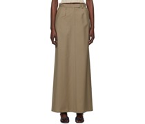 Khaki Simi Maxi Skirt