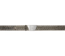 Taupe 'The 2000 Buckle' Belt