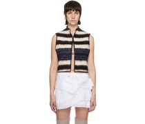 White Striped Vest