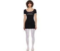 Black 'Childhood' Minidress