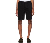 Black Brushed Beach Shorts