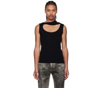 Black Triple Collar Tank Top