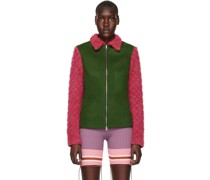 SSENSE Exclusive Green & Pink Jacket